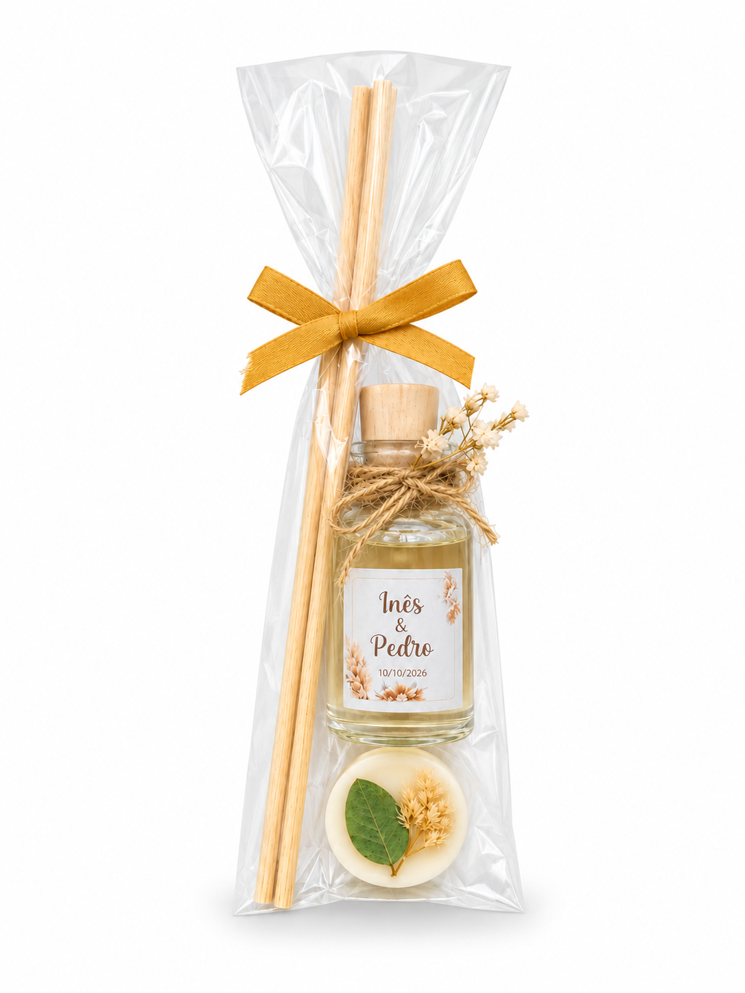Mini Difusor com Mini Sabonete, kit personalizado Love Essences