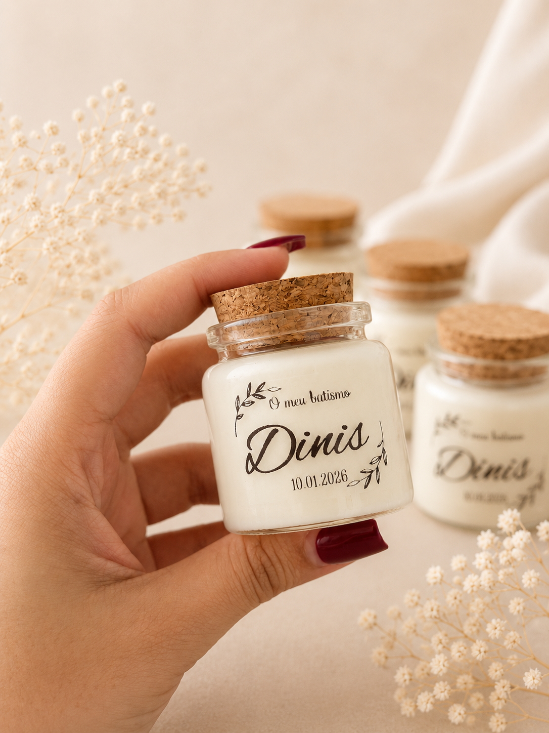 Memória Perfumada, vela em frasco personalizada Love Essences