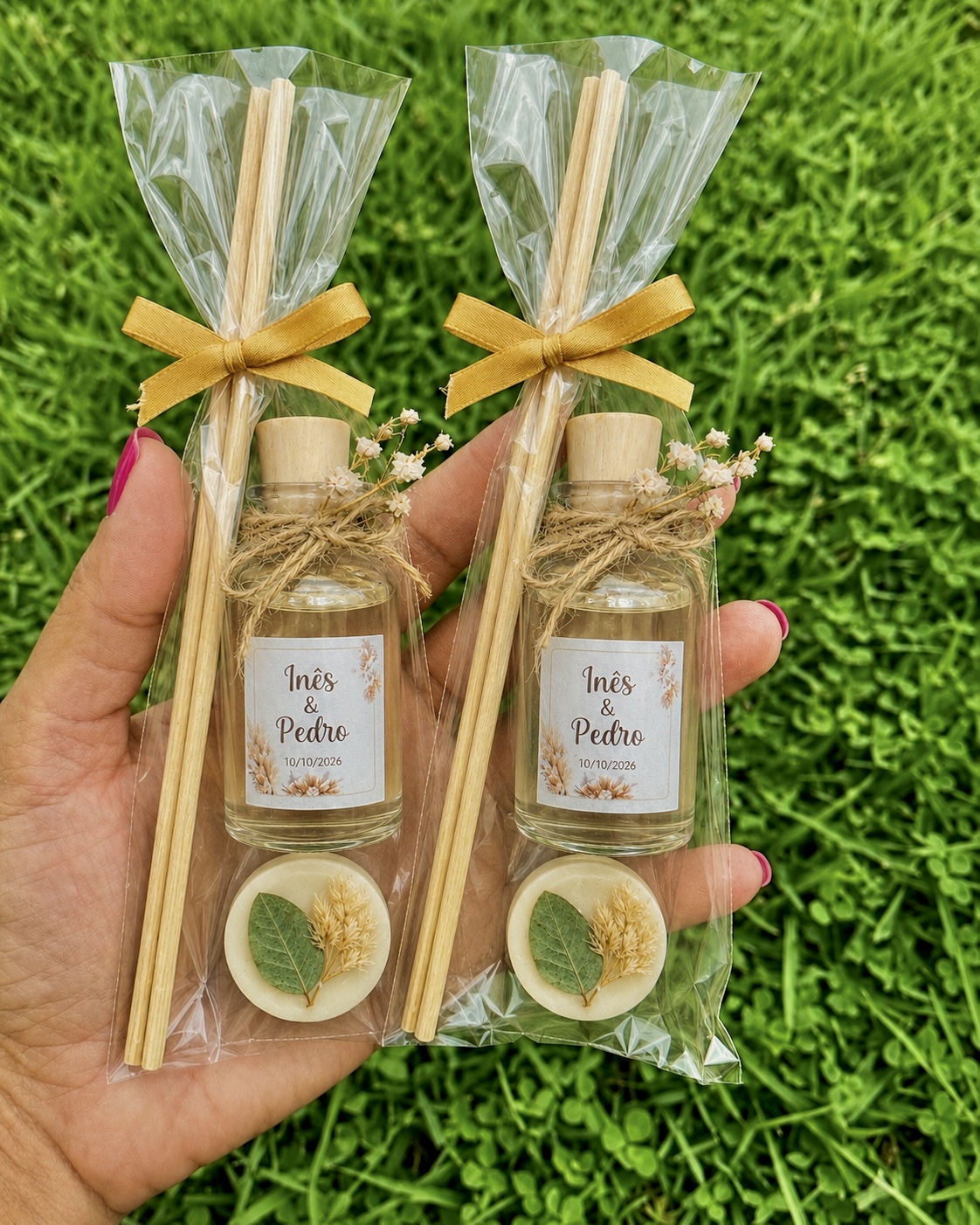 Mini Difusor com Mini Sabonete, kit personalizado Love Essences