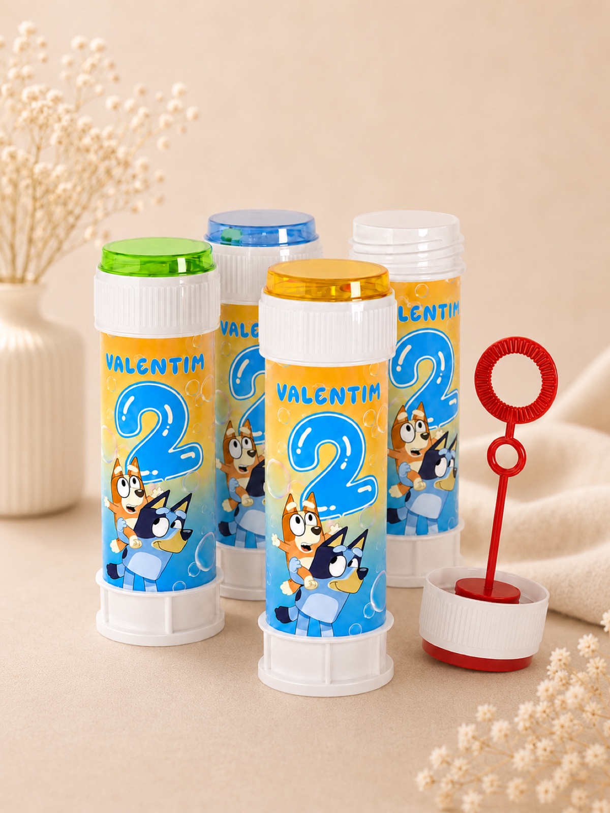 Sopros de Alegria, bolinhas de sabão personalizadas Love Essences